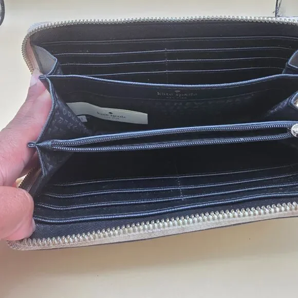 Kate Spade Laurel Way Neda Continental Zip Around Wallet Colorblock - Picture 8 of 8